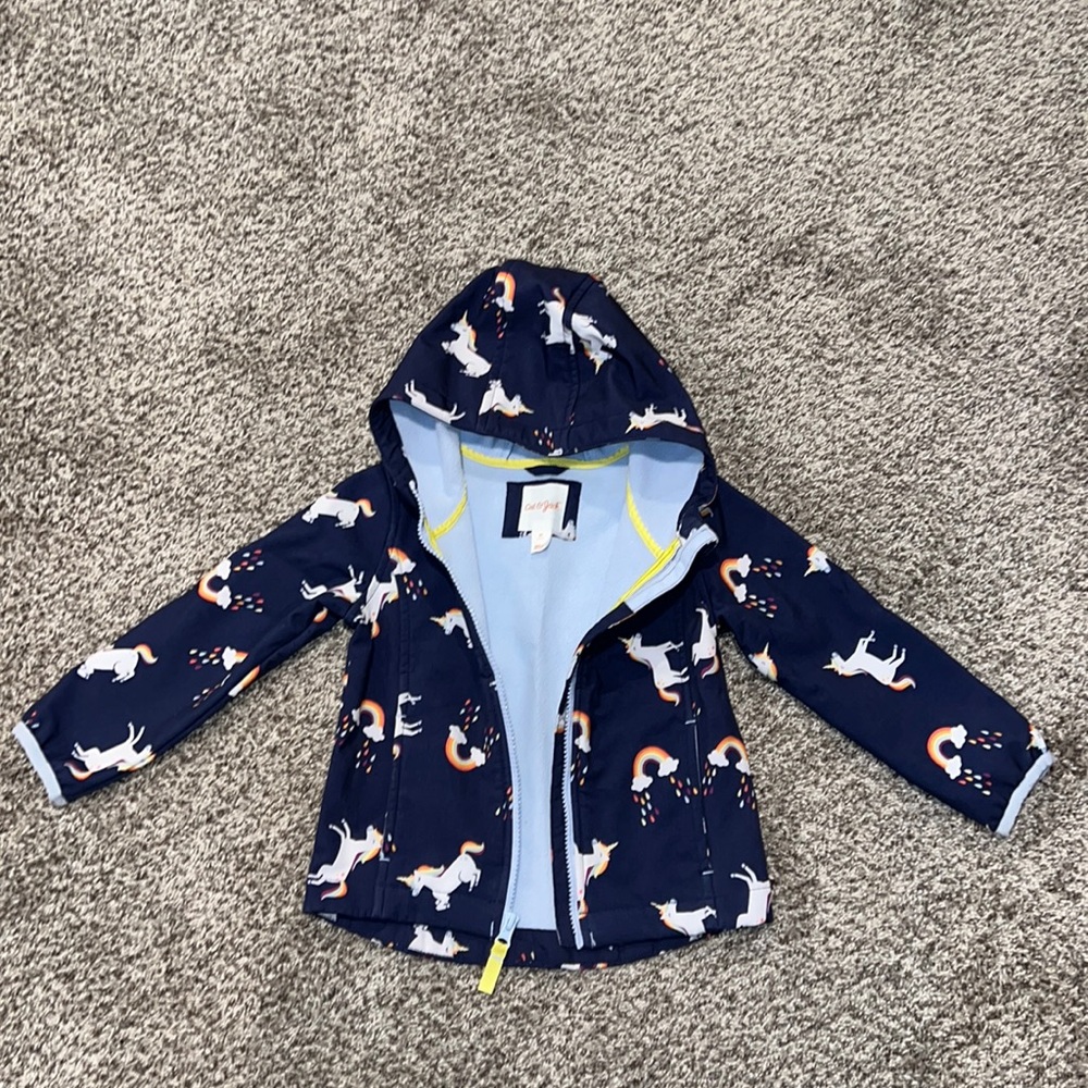 Cat & Jack lined softshell hooded jacket